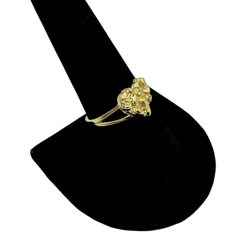 Gold heart nugget ring 
Size 7/8/9/10 - Picture 4 of 7